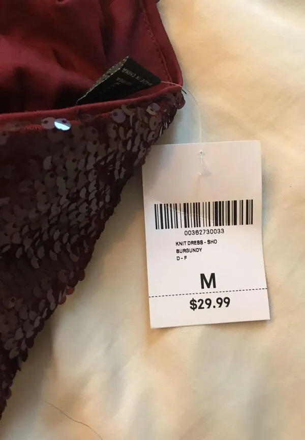 Forever 21 Maroon Sequin Dress - Image 3