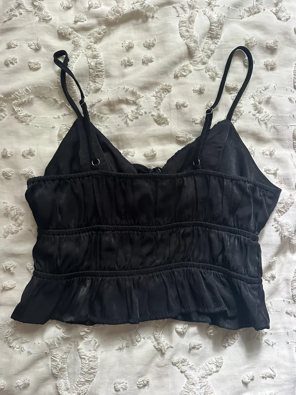 Forever 21 Black Silk Tank Top - Image 4