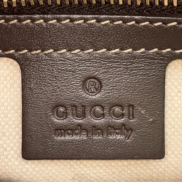 Gucci GG monogram canvas and leather tote - Image 11