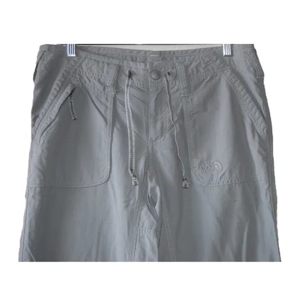 The North Face Hiking Pants Womens 8 Gray Excellent Convertible Roll Up Utility - Image 2