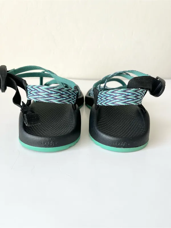 Chaco Dagger strappy water hiking sandals black teal women’s 8 - Image 6