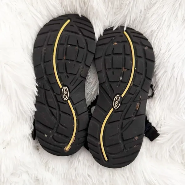 CHACO | Black White Print Sandals Shoes ZX 2 Dual Adjustable Straps | Size 5 - Image 5