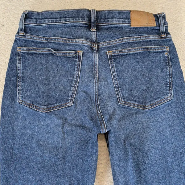 Madewell The Mid-Rise Perfect Vintage Jean DM7080 Blue 28 Slim Tapered - Image 8