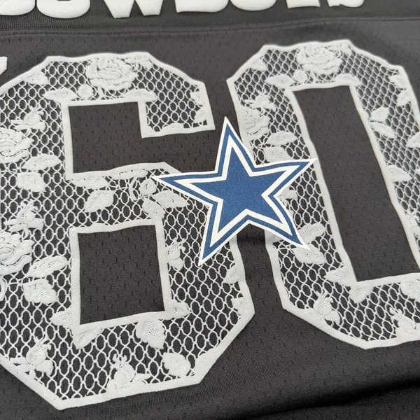 Mitchell & Ness NFL Cropped Jersey Dallas Cowboys Anthropologie Womens Large New - Image 12
