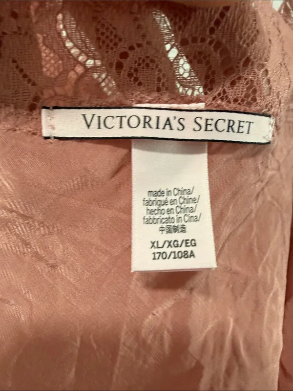 VICTORIAS SECRET Lace-Trim Cami Top in Dusty Rose Size XL - Image 5