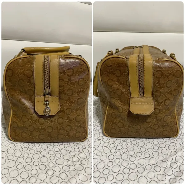 Celine PVC Classic Beige/Brown Duffel Bag - Image 5