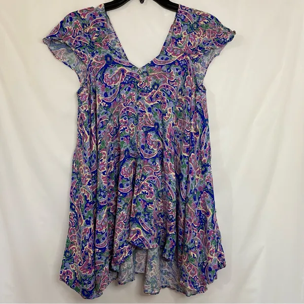 Matilda Jane Adventure Begins In The Maze Trapeze Top Women's Size‎ Small Floral - Image 3