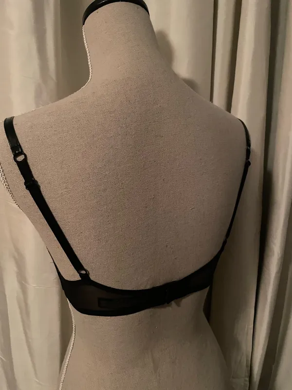 Victoria's Secret Lace and Leatherette Demi Bra - Image 5