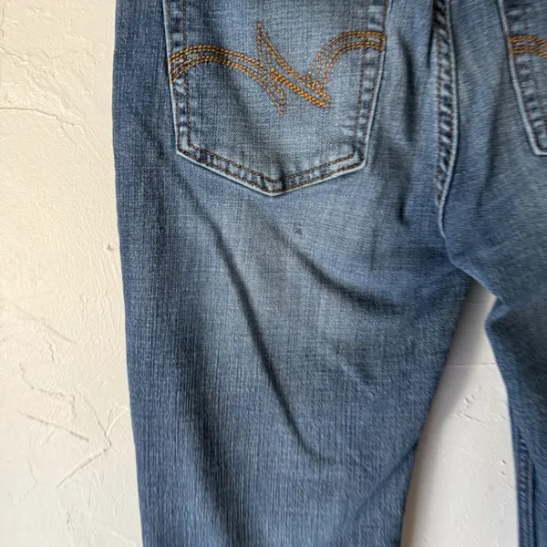 WRANGLER Women's Medium Wash Boot Cut Jeans Size 5x32 Western Mid Rise‎ - Image 3