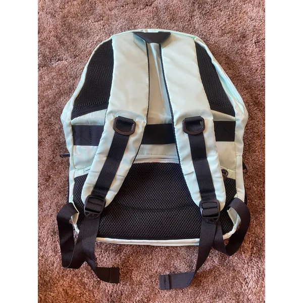 Matein Light Blue Mint Green Travel Backpack Laptop School Book Bag Charger - Image 2