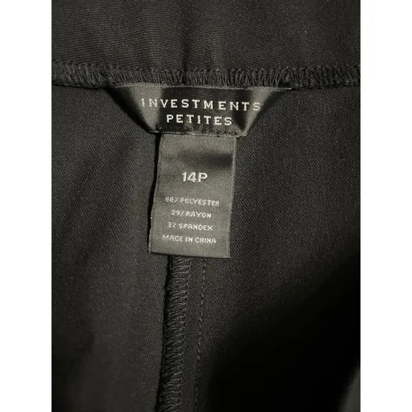 Investments Petites Black Capri Pants Size 14P New Without Tags - Image 4