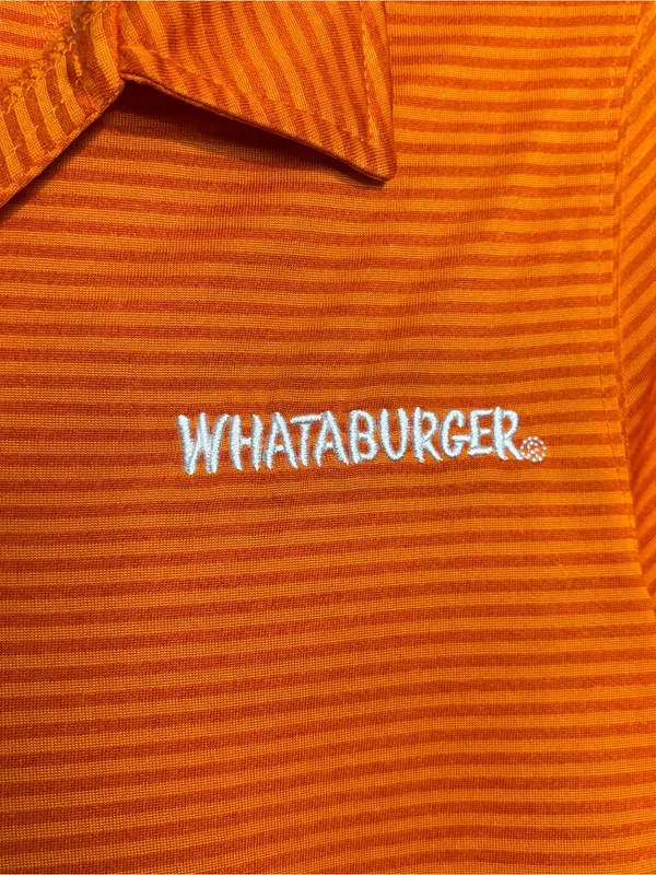 Whataburger women’s size small long sleeve employee blouse - Image 3
