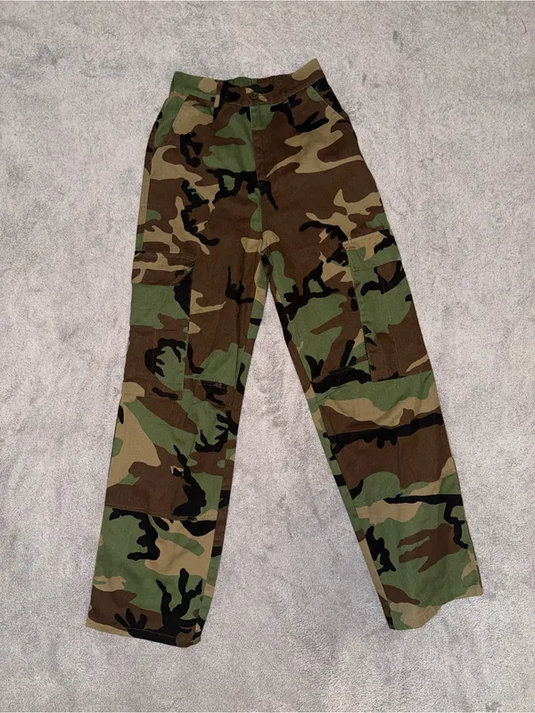Camo Cargo Pants - Green Camo size XS - Image 2
