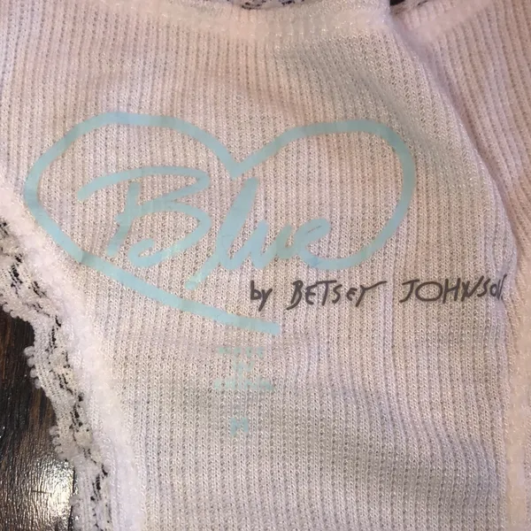 Betsey Johnson Bride white sequin tank top new with tags size medium - Image 4