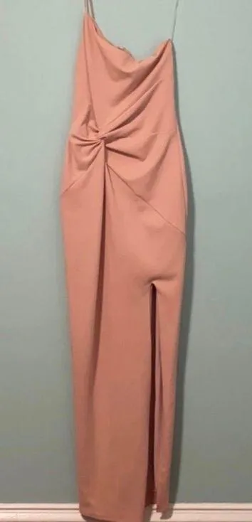 Revolve Blush One Shoulder Maxi Dress - Image 5