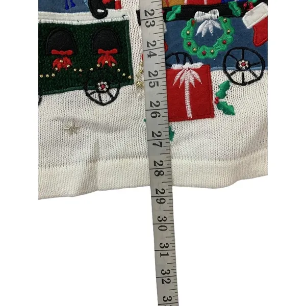 V J Women's North Pole Christmas Sweater - Image 7