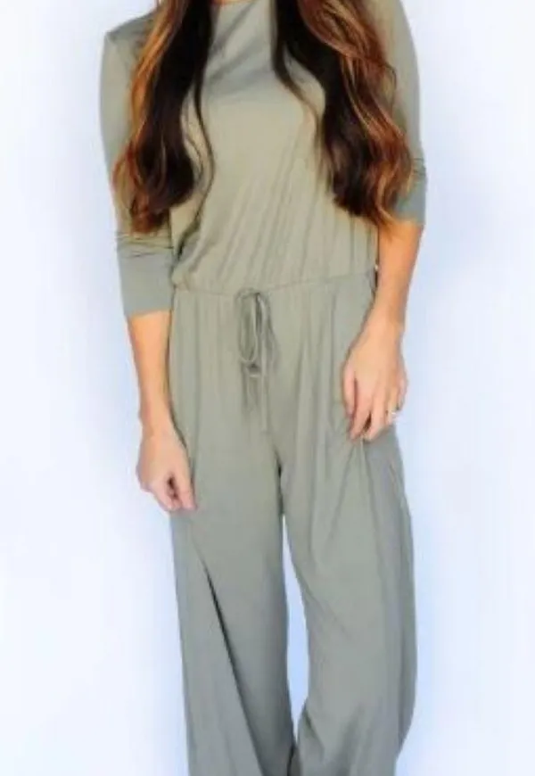 Lake Flower black jumpsuit with pockets EUC Size M - Image 3