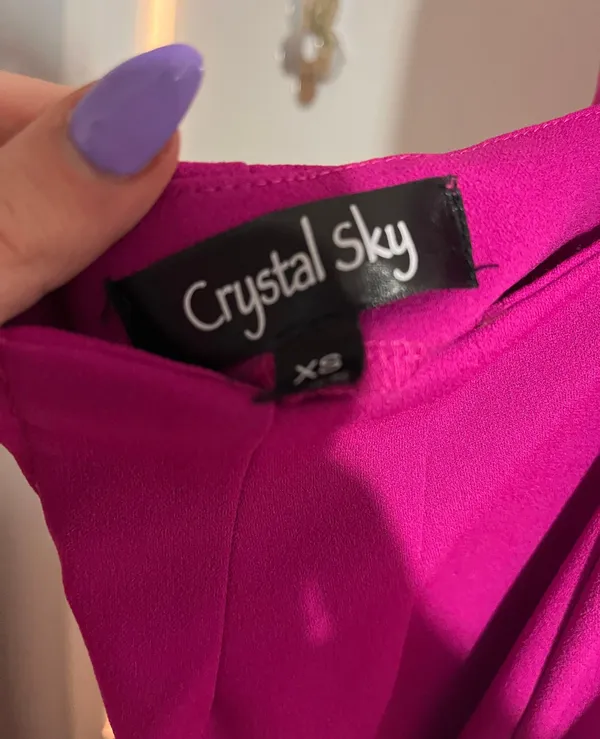 Cross Back Jumpsuit Pink Size XS - Image 4
