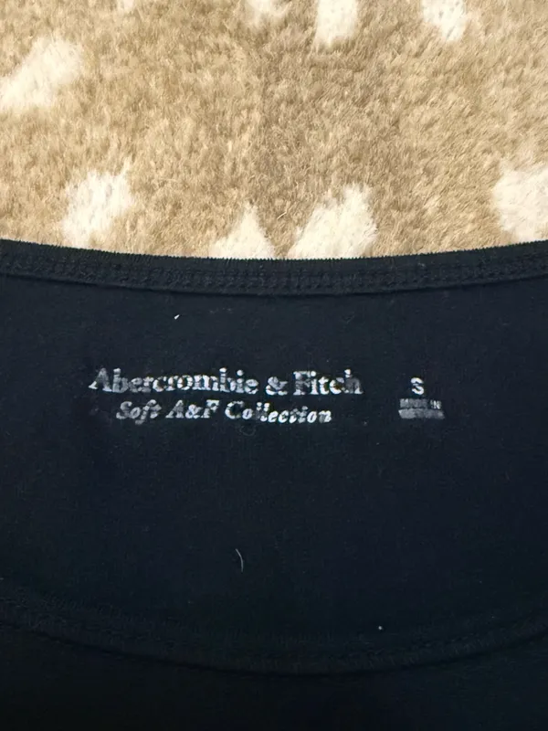 Abercrombie & Fitch Soft A&F Collection Black Short Sleeve Crew Neck Bodysuit S - Image 5