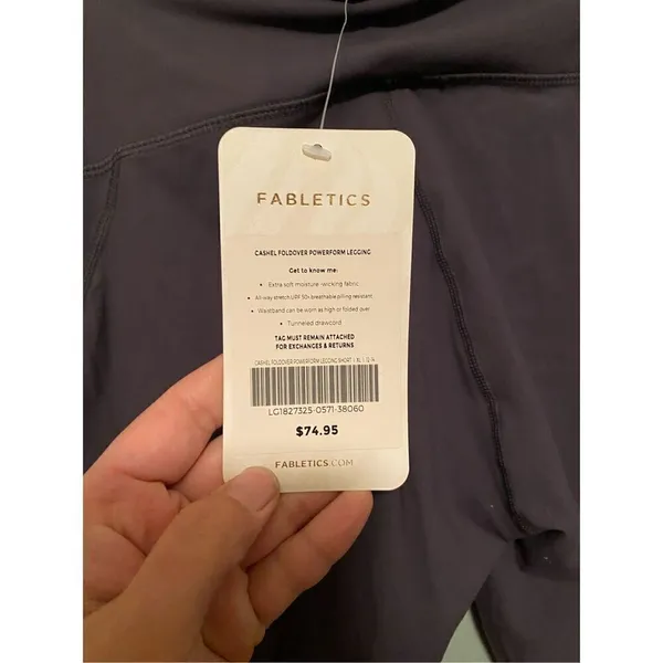 Fabletics Cashel Foldover PureLuxe Legging Purple Size XL NWT - Image 9