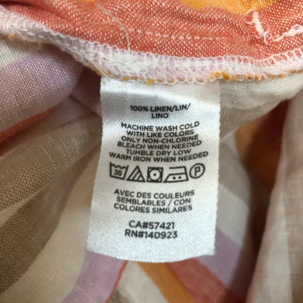 Lou & Grey for Loft Striped Linen Wide Leg Crop Pants - Image 6
