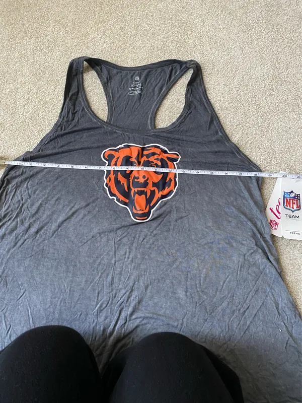 NFL Juniors Chicago Bears Gray Tank NWT - Image 2