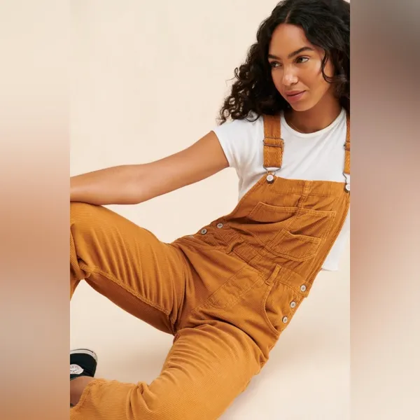 Free people ziggy cord overall jumpsuit - Image 5