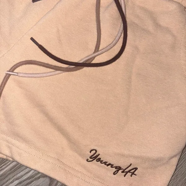 YoungLA Tan Brown Shorts - Image 3