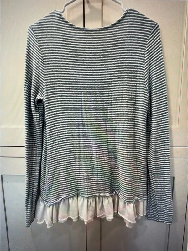 Altar'd State Ruffle Hem Long Sleeve Top - Image 2