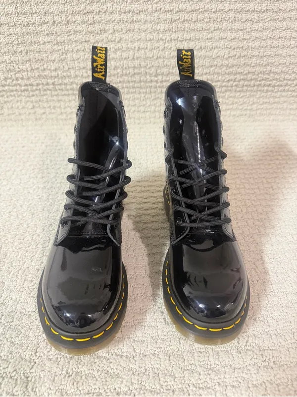 Dr. Martens 1460 Patent Leather Boots Black Women's Size 7 NEW Without Box - Image 3