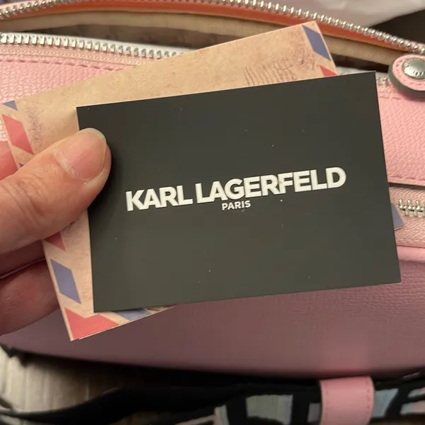 Karl Lagerfeld Paris Maybelle Camera Crossbody Bag Blush Pink NWT‎ - Image 10