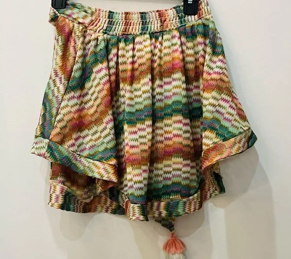 NWT Trina Turk Mirage Crochet Belted Skirt with Shorts Size Medium - Image 7
