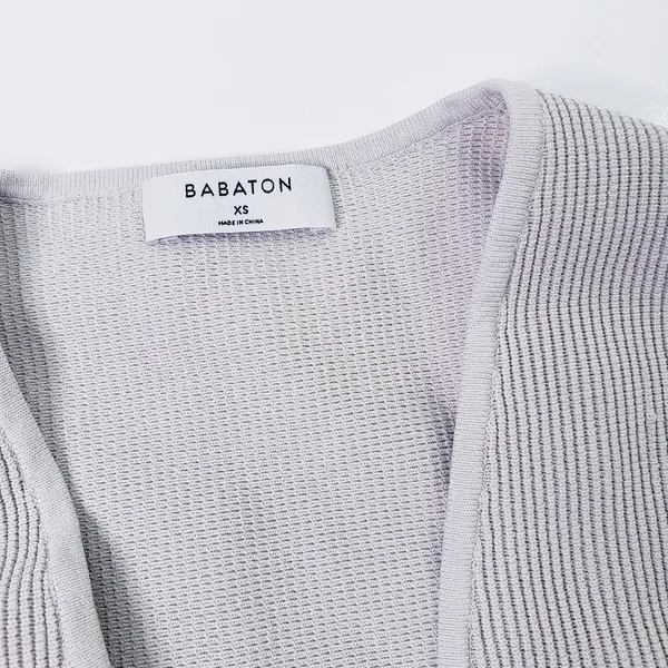 Aritzia Babaton Sculpt Knit Deep V-Neck Cropped Top - Image 7