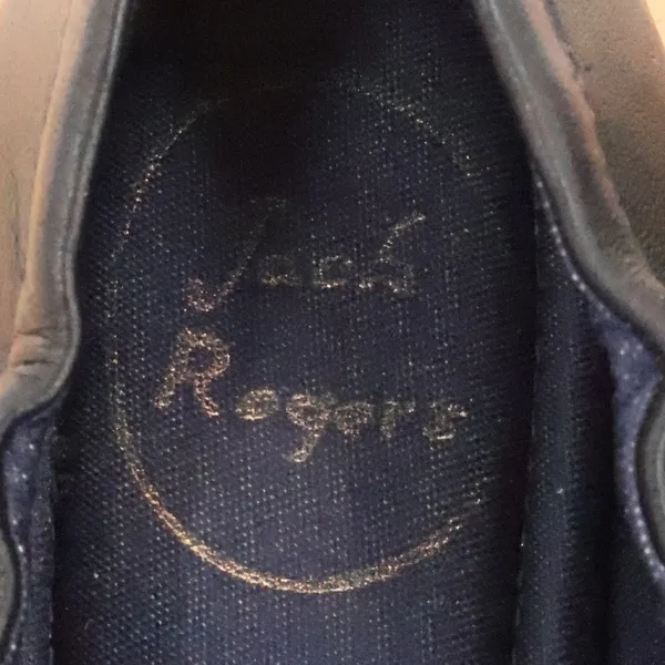 Jack‎ Rogers Cap Toe Ballet Flat Womens Size 9.5 Black Leather Career Minimalist - Image 2