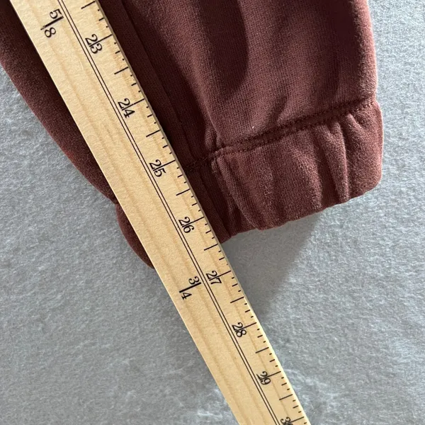 901 | Gymshark‎ Whitney Simmons Relaxed Fleece Jogger Sweatpants Brown Womens S - Image 4
