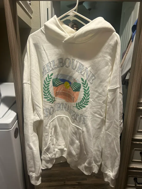 Abercrombie White Melbourne Tennis Sweatshirt - Image 2