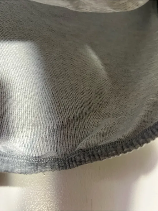 Alo Yoga Womens Short Sleeve Dreamy Crop Top - Dove Heather Grey size S - Image 8