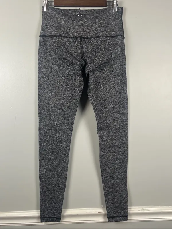Lululemon athletica grey heather leggings size 10 - Image 3