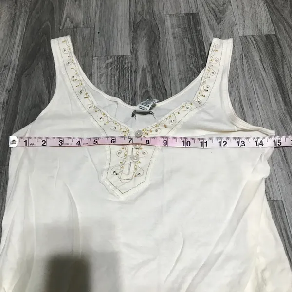 🌿Hollister Beige Tank Top; size medium - Image 3