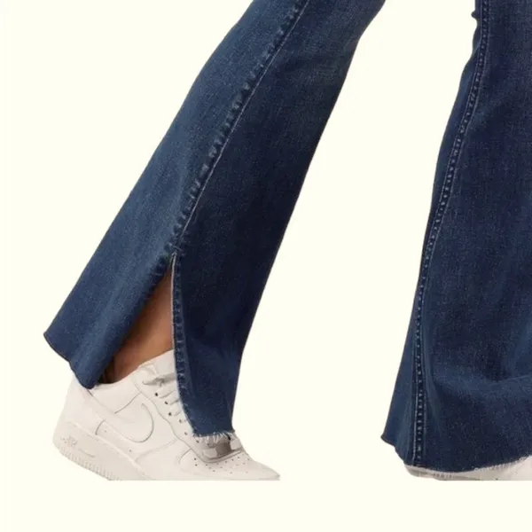 Hollister High Rise Flare Raw Hem Denim Jeans‎ - Image 2