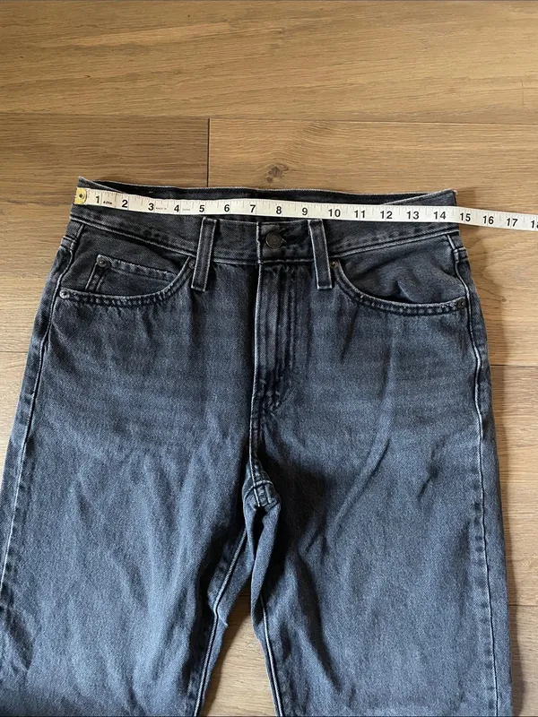 Levi's 94 Baggy Bootcut Jeans Washed Black Size 26X31 - Image 5