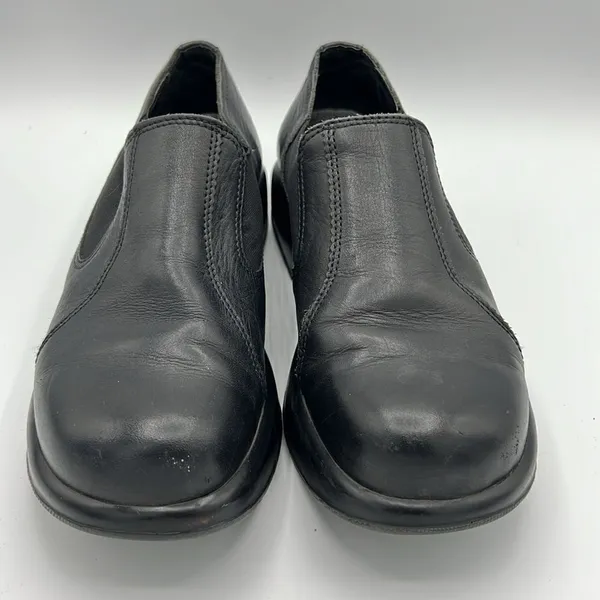 DANSKO Jocelyn Black Leather Slip On Shoes Clogs Size EU 41 US10.5/11‎ B24B - Image 4