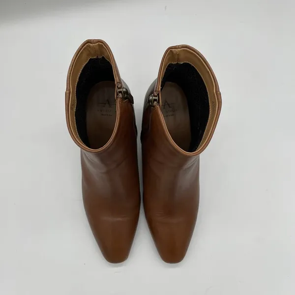 Aquatalia Florita Leather Ankle Boots - Brown - 8.5 - Image 11