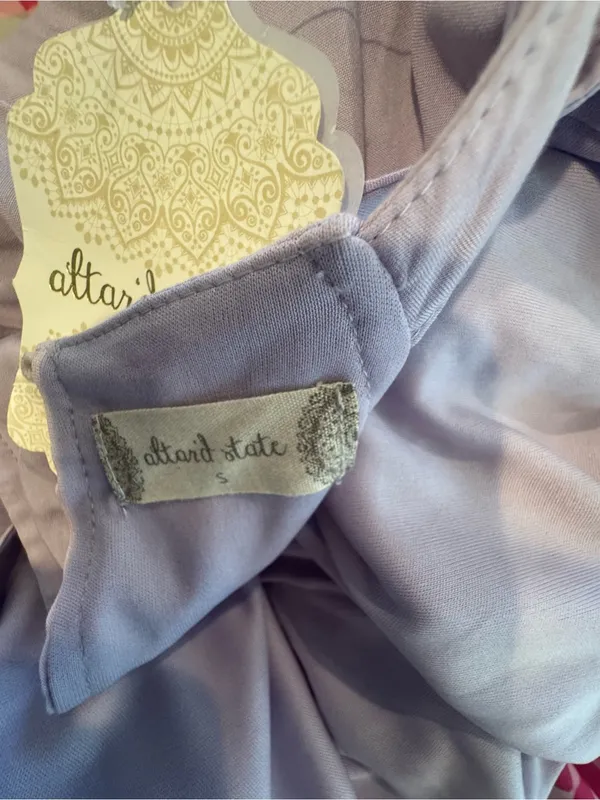 Altar'd State Lavender Crochet-Trim Maxi Dress - Image 9