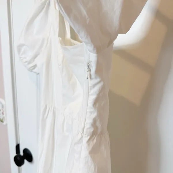 Astr The Label Womens White Milkmaid Maxi Dress Size M Coquette Cottagecore Soft - Image 8