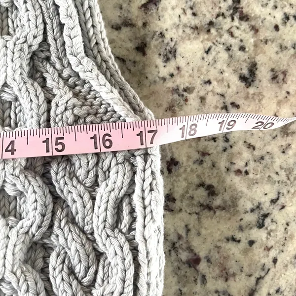 We The Free Free People Sweater Vest Womens XS Blue Ombre Cable‎ Knit Zip - Image 9