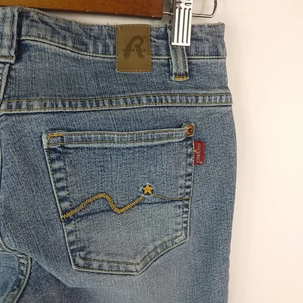 Denim Rock 5 28x30 Y2K Low Rise Medium Wash Flare Jeans - Image 2