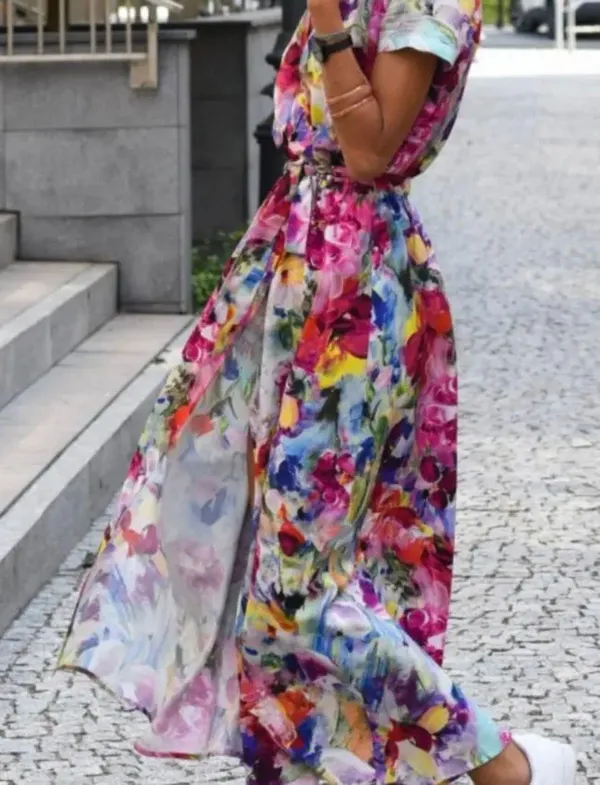 Rainbow Color Mini Dress Multiple Size XL - Image 3