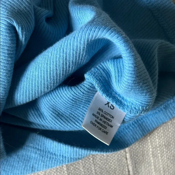 PACSUN Basics Baby Blue‎ Ribbed Tank Size XS - Image 5