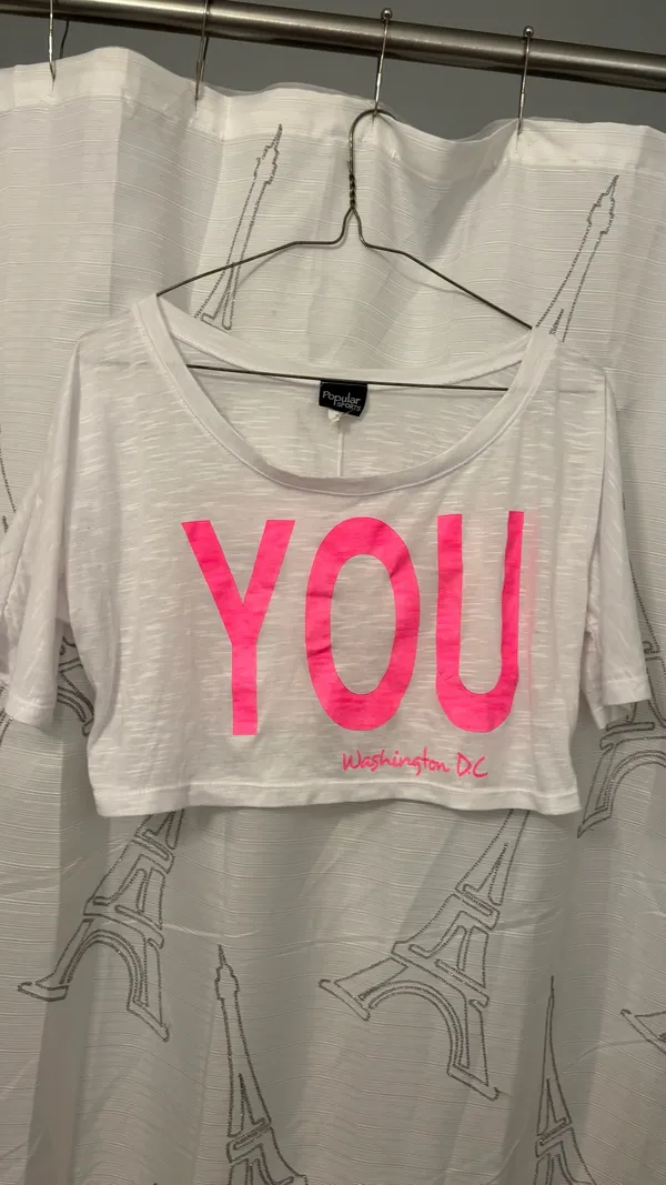 Cropped graphic tee White Size M - Image 5